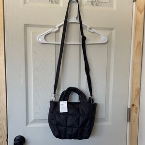 Quilted Grid Crossbody